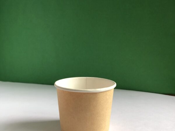 لیوان کاغذی یکبار مصرف تکجداره  کرافت گرماژ بالا طرح استارباکس 120 میلی لیتری   (بسته 500 عددی)
